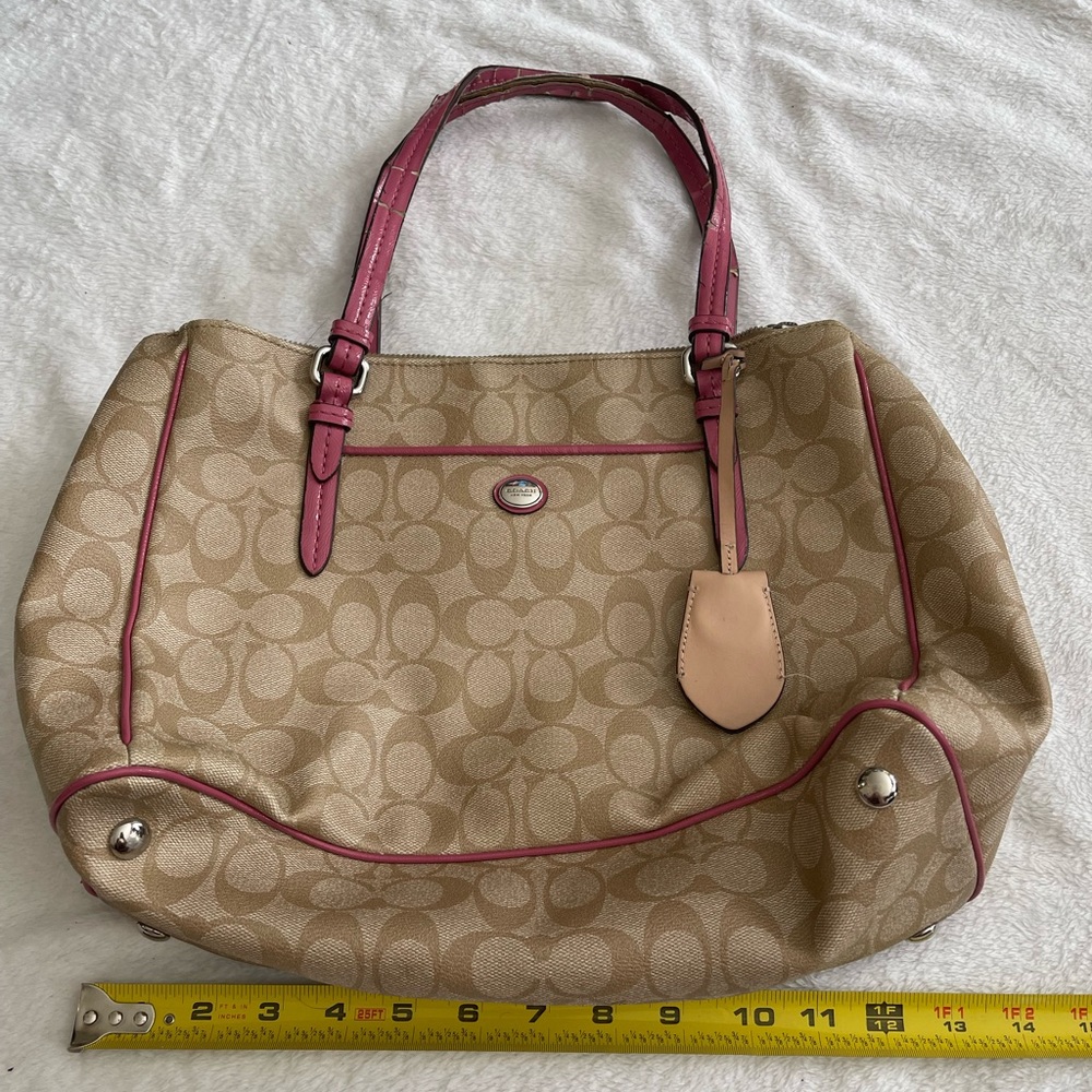 Coach Peyton Signature Double Zip Carryall